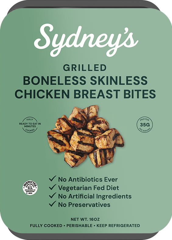 Sydney’s grilled boneless skinless chicken breast bites