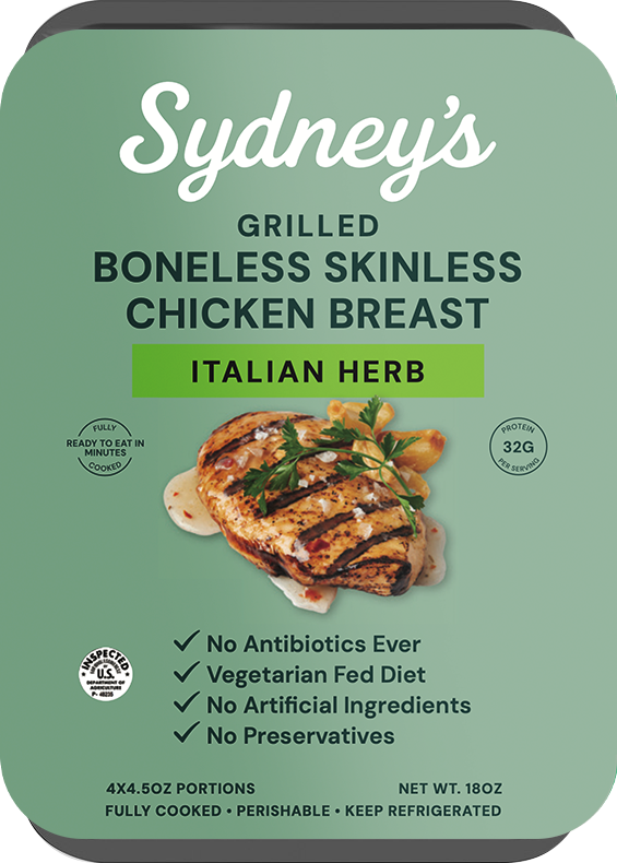 Sydney’s grilled boneless skinless chicken breast, Italian Herb
